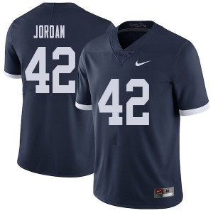 Men Ellison Jordan Navy Nittany Lions College Throwback Football #42 Jersey 214996-544