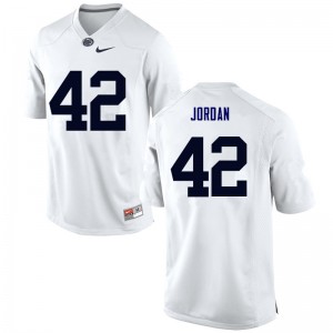 Men Ellison Jordan White Penn State College Football #42 Jersey 555253-796