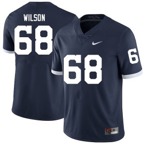 Men Eric Wilson Retro Penn State College Football #68 Jersey 296278-496