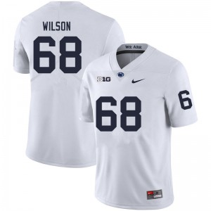 Men Eric Wilson White Penn State College Football #68 Jersey 703412-740