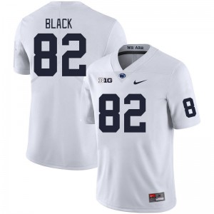 Men Ethan Black White PSU College Football #82 Jersey 208083-790