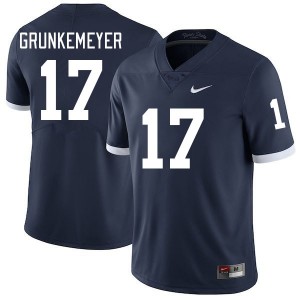 Men Ethan Grunkemeyer Retro Penn State College Football #17 Jersey 993047-478