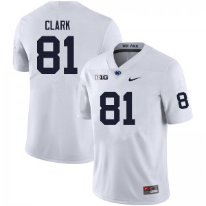 Men Evan Clark White PSU College Football #81 Jersey 344015-668