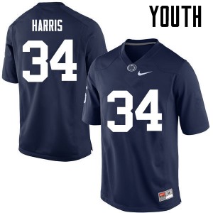 Youth Franco Harris Navy Penn State College Football #34 Jersey 104626-234