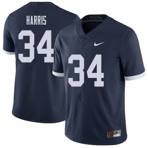 Men Franco Harris Navy Nittany Lions College Throwback Football #34 Jersey 956217-783