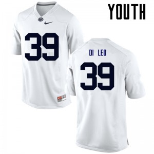 Youth Frank Di Leo White Penn State College Football #39 Jersey 595366-645
