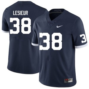Men Frederik Lesieur Retro Penn State College Football #38 Jersey 474116-875