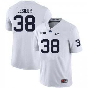 Men Frederik Lesieur White PSU College Football #38 Jersey 607708-148