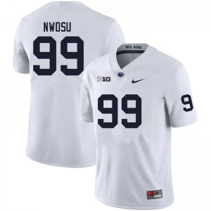 Men Gabriel Nwosu White Penn State College Football #99 Jersey 484132-136