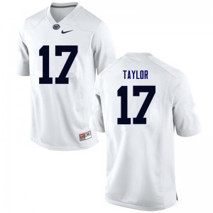 Men Garrett Taylor White PSU College Football #17 Jersey 284712-769