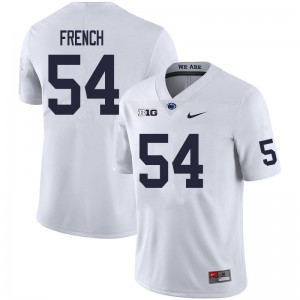 Men George French White Penn State College Football #54 Jersey 640730-125