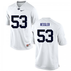 Men Glenn Ressler White Nittany Lions College Football #53 Jersey 460114-527