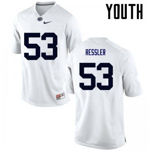 Youth Glenn Ressler White Nittany Lions College Football #53 Jersey 642202-875