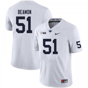 Men Hakeem Beamon White Penn State Nittany Lions College Football #51 Jersey 532852-347