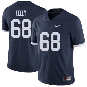 Men Hunter Kelly Navy Penn State Nittany Lions College Throwback Football #68 Jersey 809933-698