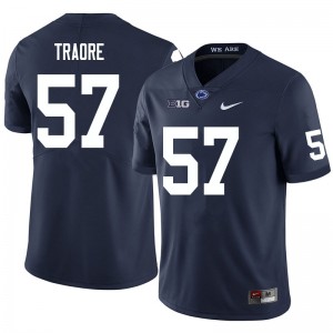 Men Ibrahim Traore Navy PSU College Football #57 Jersey 470578-767