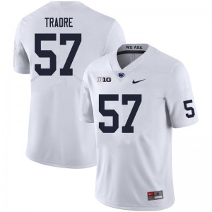 Men Ibrahim Traore White Penn State College Football #57 Jersey 566137-803