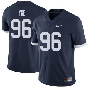 Men Immanuel Iyke Navy Penn State Nittany Lions College Throwback Football #96 Jersey 689473-350