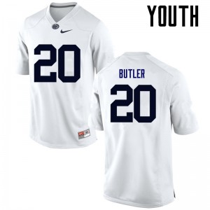 Youth Jabari Butler White Penn State College Football #20 Jersey 883946-288