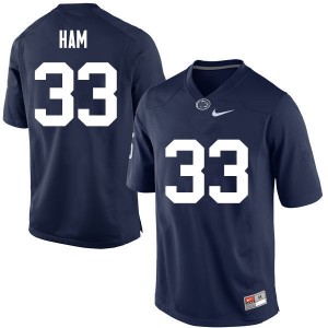 Men Jack Ham Navy Penn State College Football #33 Jersey 687187-654