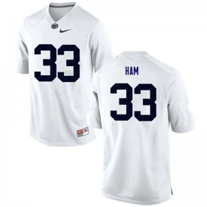 Men Jack Ham White Nittany Lions College Football #33 Jersey 668886-712