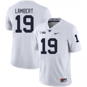 Men Jack Lambert White Penn State Nittany Lions College Football #19 Jersey 555510-253