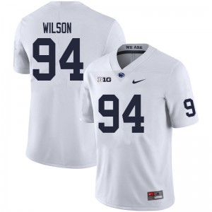 Men Jake Wilson White Nittany Lions College Football #94 Jersey 927069-866