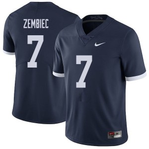 Men Jake Zembiec Navy Penn State College Throwback Football #7 Jersey 921198-422
