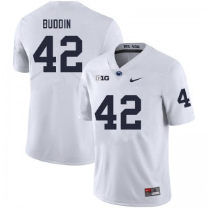 Men Jamari Buddin White Penn State Nittany Lions College Football #42 Jersey 478587-368