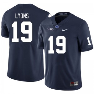 Men Jameial Lyons Navy Penn State College Football #19 Jersey 270865-361