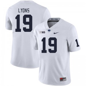 Men Jameial Lyons White Penn State College Football #19 Jersey 839363-598