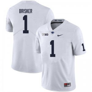 Men Jaquan Brisker White PSU College Football #1 Jersey 736478-207