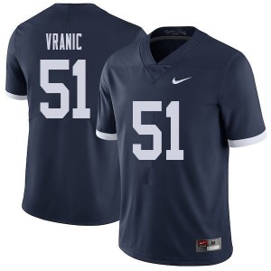 Men Jason Vranic Navy PSU College Throwback Football #51 Jersey 949176-535
