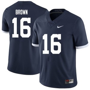 Men Ji'Ayir Brown Retro Penn State College Football #16 Jersey 174855-103