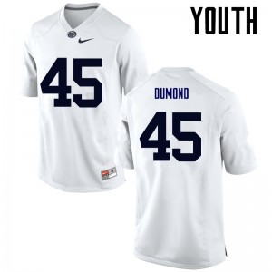 Youth Joe Dumond White PSU College Football #45 Jersey 492081-519