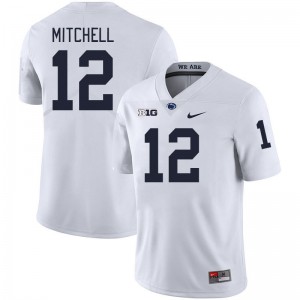 Men Jon Mitchell White PSU College Football #12 Jersey 207578-142