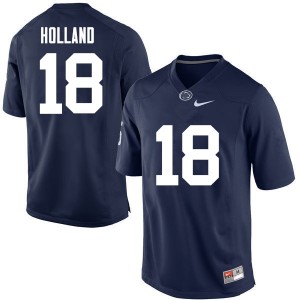 Men Jonathan Holland Navy PSU College Football #18 Jersey 448550-778