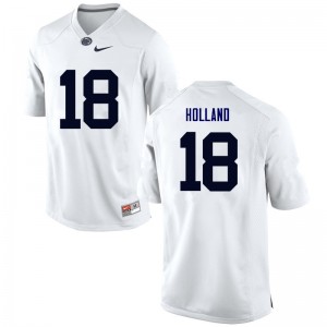 Men Jonathan Holland White Nittany Lions College Football #18 Jersey 308463-298