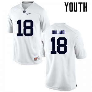 Youth Jonathan Holland White Nittany Lions College Football #18 Jersey 943661-797