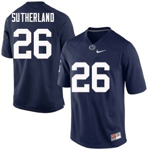 Men Jonathan Sutherland Navy PSU College Football #26 Jersey 151971-488
