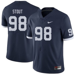 Men Jordan Stout Retro Penn State College Football #98 Jersey 353704-791