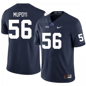 Men Joseph Mupoyi Navy PSU College Football #56 Jersey 178289-943