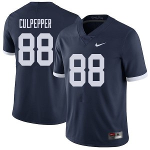 Men Judge Culpepper Navy Penn State College Throwback Football #88 Jersey 167975-667