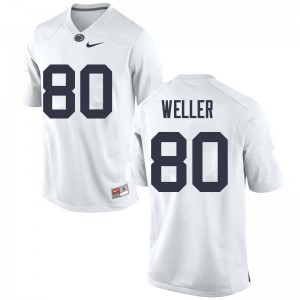 Men Justin Weller White Nittany Lions College Football #80 Jersey 380021-553