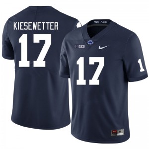 Men Karson Kiesewetter Navy Nittany Lions College Football #17 Jersey 109759-233