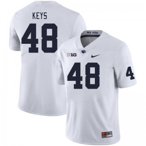Men Kaveion Keys White Penn State College Football #48 Jersey 257460-961