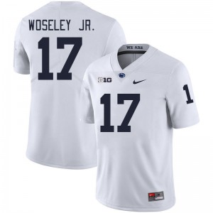 Men Kenny Woseley Jr. White PSU College Football #17 Jersey 722880-434