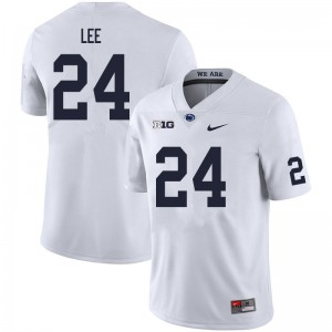 Men Keyvone Lee White Penn State College Football #24 Jersey 406367-249