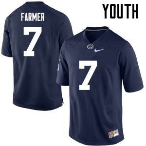Youth Koa Farmer Navy Penn State College Football #7 Jersey 485885-166