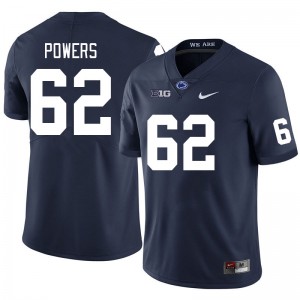 Men Liam Powers Navy PSU College Football #62 Jersey 329784-718